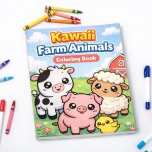 FARM ANIMALS COLORING BOOK