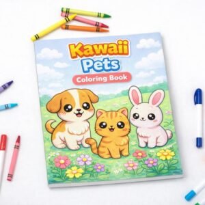 PET ANIMALS COLORING BOOK